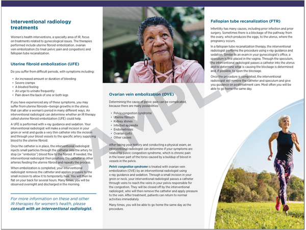 IR and women's health brochure